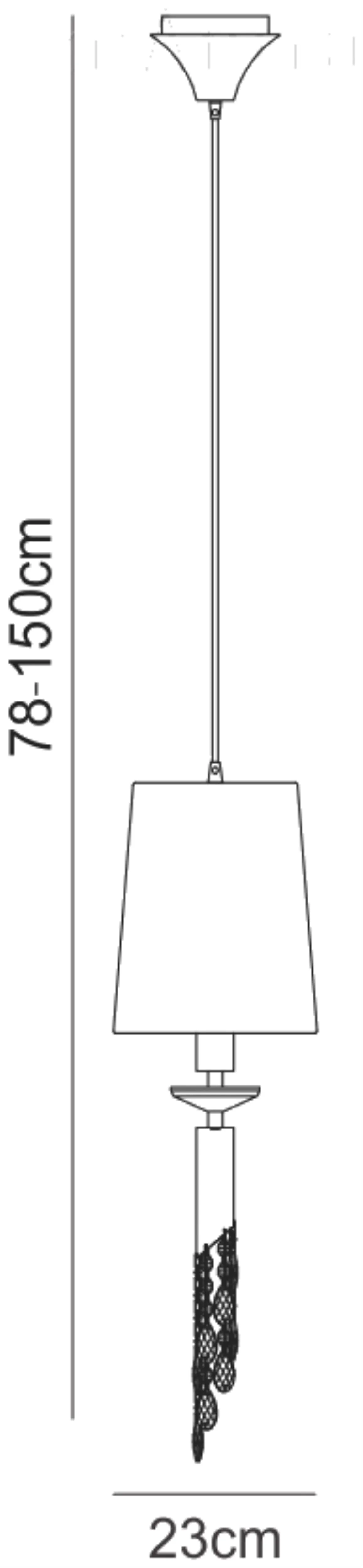 Tiffany Antique Brass-Cream Crystal Ceiling Lights Mantra Shaded Crystal Fittings